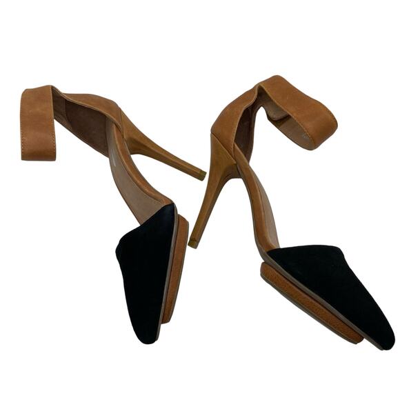 Jeffrey Campbell x Free People Solitaire Leather Ankle Strap Heel size 7 - Picture 3 of 7